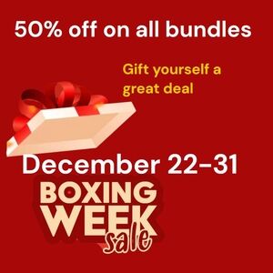 Gift Yourself A Great Deal -BUNDLE 2 or MORE ITEMS FOR A 50% OFF